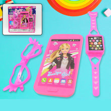 Barbie Musical Phone, Watch & Glasses Play Set for Girls (3 Pc, Battery-Free)