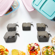 Rotating Spice Jars Vertical Rotatable Seasoning Box 5 Section / Tier 5 Spoon (1 Set)