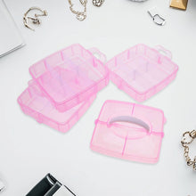 Versatile 18-Grid 3-Layer Transparent Plastic Organizer Box