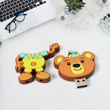 Portable Cartoon Silicone USB Pen Drive (15 GB Baby Rhymes Song / 1 Pc)