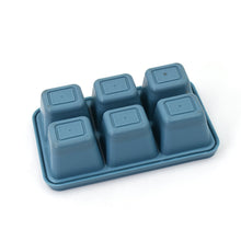 6 Grid Silicone Ice Tray Used In All Kinds Of Places Like Household Kitchens  (1 Pc)