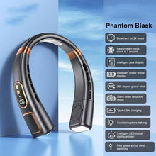 Premium USB Rechargeable Fashion Neck Fan with Digital Display (1 Pc)