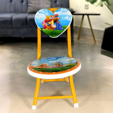 Heart Shape Cartoon Printed Foldable Kids Chair for Playrooms & Camping (1 Pc)