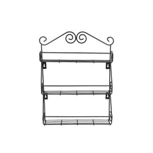 Big Wall Mounted Iron Wall Shelf with 3 Storage Racks for Kitchen