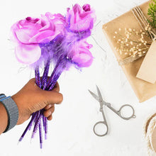 FASHION ROSE FLOWER & STAR DESIGN BALL PEN SMOOTH WRITING ( SET OF 5PC)