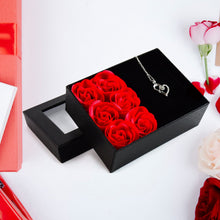 Rose Flower Gift Box, Handmade Eternal Rose I Love You Necklace, Valentine's Day