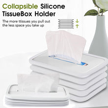 Simple Silicone Tissue Holder – Cube/Cylinder Tissue Box for Bathroom, Office