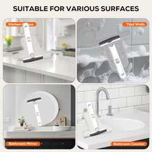 Portable Self-Squeeze Short Mop, with 1 Cotton Head, Bathroom Kitchens Table