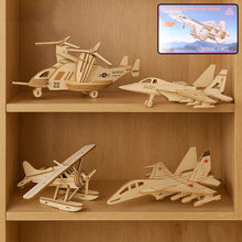 3D Wooden Aircraft Puzzle DIY Assembly Kit (Mix Design – 1 Set)