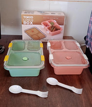 Plastic Lunch Box for Kids, Lunch Box (3 Compartment Lunch Box)