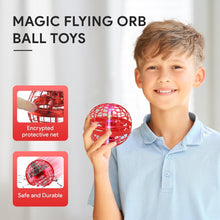 Flying Ball Toys, USB Rechargeable Built-in RGB Lights 360°Rotating Magic Controller