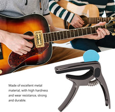Guitar Capo with Pickup Stand – Soft Capo for Acoustic & Electric Instruments