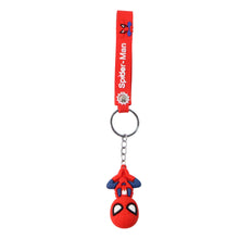 Cute Cartoon Silicone 3D Key Chain with Metal Hook & Strap (Pack of 1)