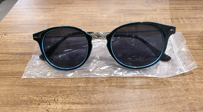 Sky Blue UV Protected Round Sunglasses, classic Sunglasses for Men & Women